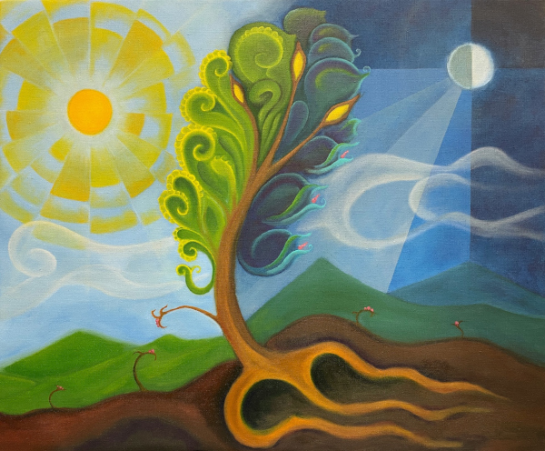 Tree of life - day and night
